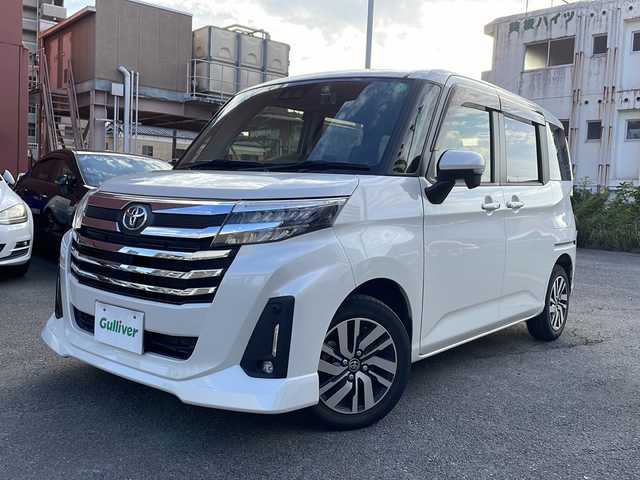 トヨタ ルーミー カスタムG 宮崎県 2021(令3)年 3.2万km パールホワイトⅢ 社外SDナビ/フルセグテレビ/Bluetooth/バックカメラ/アイドリングストップ/クルーズコントロール/ドアバイザー/プッシュスタート/両側パワースライドドア/ETC/前後ドライブレコーダー/純正フロアマット/コーナーセンサー/オートライト/デイライト