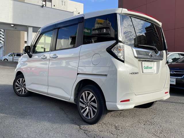 トヨタ ルーミー カスタムG 宮崎県 2021(令3)年 3.2万km パールホワイトⅢ 社外SDナビ/フルセグテレビ/Bluetooth/バックカメラ/アイドリングストップ/クルーズコントロール/ドアバイザー/プッシュスタート/両側パワースライドドア/ETC/前後ドライブレコーダー/純正フロアマット/コーナーセンサー/オートライト/デイライト