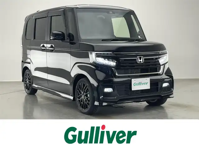 ホンダ Ｎ ＢＯＸ カスタム L ターボ スタイル+ブラック 愛知県 2022(令4)年 3万km クリスタルブラックパール 純正８型ナビ　純正１２．８型後席モニター　バックカメラ　シートヒーター　ハーフレザー　両側パワスラ　純正ドラレコ　ＥＴＣ　電動パーキング　ホンダセンシング　衝突軽減　追従クルコン　パドルシフト　ＬＥＤオートライト　フォグランプ　リヤパーキングセンサー　禁煙車