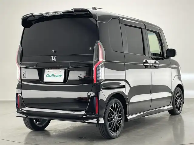 ホンダ Ｎ ＢＯＸ カスタム L ターボ スタイル+ブラック 愛知県 2022(令4)年 3万km クリスタルブラックパール 純正８型ナビ　純正１２．８型後席モニター　バックカメラ　シートヒーター　ハーフレザー　両側パワスラ　純正ドラレコ　ＥＴＣ　電動パーキング　ホンダセンシング　衝突軽減　追従クルコン　パドルシフト　ＬＥＤオートライト　フォグランプ　リヤパーキングセンサー　禁煙車