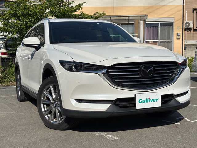 マツダ ＣＸ－８ XD Lパッケージ 福岡県 2018(平30)年 3.3万km スノーフレイクホワイトパールマイカ ワンオーナー/純正ナビ/（AM/FM/CD/DVD/SD/Bluetooth/USB/AUX/ワンセグTV）/クルーズコントロール追従あり/レーンキープ/パーキングアシスト/TCS/アイドリングストップ/アラウンドビューモニター/ハンズフリー/ビルドインETC/ドライブレコーダー（SD無し）/プッシュスタート/ハンドルヒーター/シートヒーター（運転席/助手席）/パワーシート（運転席/助手席）/純正アルミホイール/純正フロアマット/オートライト/フォグランプ/電格ミラー/保証書/取扱説明書