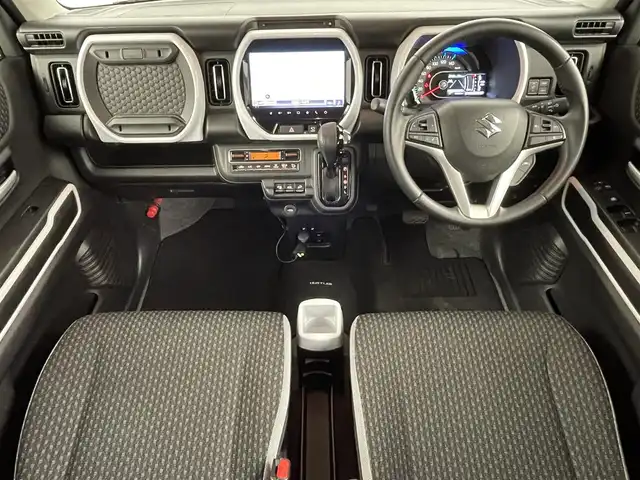 スズキ ハスラー HYBRID X 福島県 2022(令4)年 3.4万km クールカーキPM 純正ナビゲーション/【CD/DVD/Bluetooth/フルセグTV】/・全方位モニター/・ドライブレコーダー/衝突軽減ブレーキ/レーンキープアシスト/車線逸脱警報装置/後方コーナーセンサー/レーダークルーズコントロール/運転席＋助手席シートヒーター/LEDヘッドライト/・オートライト/・フロントフォグライト/ステアリングスイッチ/ABS/横滑り防止装置/アイドリングストップ/電動格納ミラー/純正フロアマット/ドアバイザー/プッシュスタート/・スマートキー