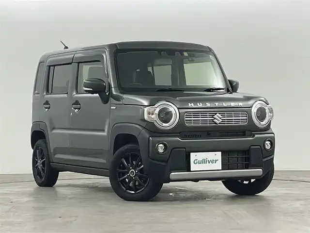 スズキ ハスラー HYBRID X 福島県 2022(令4)年 3.4万km クールカーキPM 純正ナビゲーション/【CD/DVD/Bluetooth/フルセグTV】/・全方位モニター/・ドライブレコーダー/衝突軽減ブレーキ/レーンキープアシスト/車線逸脱警報装置/後方コーナーセンサー/レーダークルーズコントロール/運転席＋助手席シートヒーター/LEDヘッドライト/・オートライト/・フロントフォグライト/ステアリングスイッチ/ABS/横滑り防止装置/アイドリングストップ/電動格納ミラー/純正フロアマット/ドアバイザー/プッシュスタート/・スマートキー
