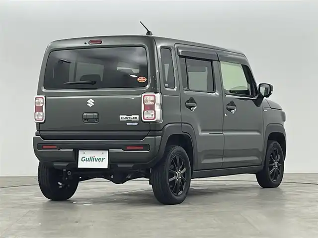 スズキ ハスラー HYBRID X 福島県 2022(令4)年 3.4万km クールカーキPM 純正ナビゲーション/【CD/DVD/Bluetooth/フルセグTV】/・全方位モニター/・ドライブレコーダー/衝突軽減ブレーキ/レーンキープアシスト/車線逸脱警報装置/後方コーナーセンサー/レーダークルーズコントロール/運転席＋助手席シートヒーター/LEDヘッドライト/・オートライト/・フロントフォグライト/ステアリングスイッチ/ABS/横滑り防止装置/アイドリングストップ/電動格納ミラー/純正フロアマット/ドアバイザー/プッシュスタート/・スマートキー
