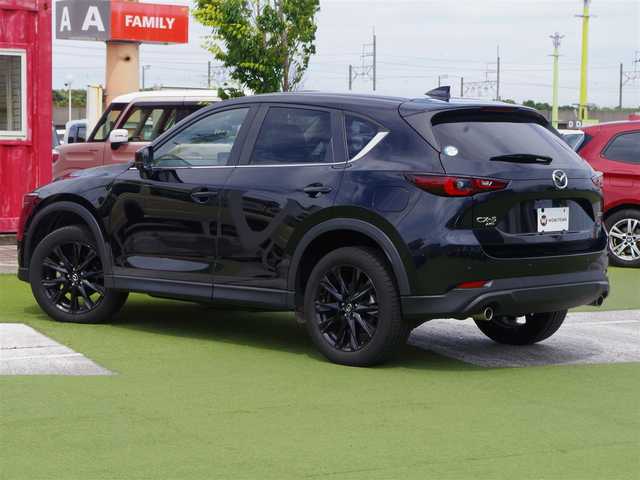 マツダ ＣＸ－５ 20S ブラックトーンED 千葉県 2023(令5)年 3.4万km ジェットブラックマイカ i-ACTIVSENSE/・スマートブレーキサポート/・ブラインドスポットモニタリング/・レーンキープ・アシスト・システム/アクティブ・ドライビング・ディスプレイ/クルーズコントロール/ハーフレザーシート/運転席パワーシート/前席シートヒーター/純正SDナビ/地デジTV/【Bluetooth接続】/【Apple CarPlay　Android Auto対応】/360°ビュー・モニター/ドライブレコーダー/ETC/LEDヘッドライト/ウインカーミラー/コーナーセンサー/純正19インチアルミホイル/サイド/カーテンエアバッグ/アドバンストキーレスエントリー