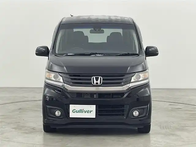ホンダ Ｎ ＷＧＮ カスタム G Aパッケージ 福岡県 2014(平26)年 6.4万km スマートブラック プッシュスタート　/シティブレーキアクティブシステム　/クルーズコントロール　/横滑り防止装置　/ＥＣＯＮモード　/アイドリングストップ　/ステアリングリモコン　/電動格納式ドアミラー/純正フロアマット　/純正１４インチＡＷ　/ＬＥＤヘッドライト
