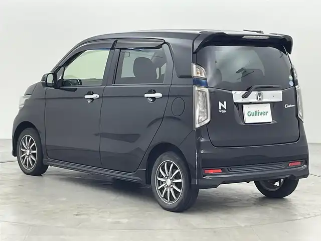 ホンダ Ｎ ＷＧＮ カスタム G Aパッケージ 福岡県 2014(平26)年 6.4万km スマートブラック プッシュスタート　/シティブレーキアクティブシステム　/クルーズコントロール　/横滑り防止装置　/ＥＣＯＮモード　/アイドリングストップ　/ステアリングリモコン　/電動格納式ドアミラー/純正フロアマット　/純正１４インチＡＷ　/ＬＥＤヘッドライト