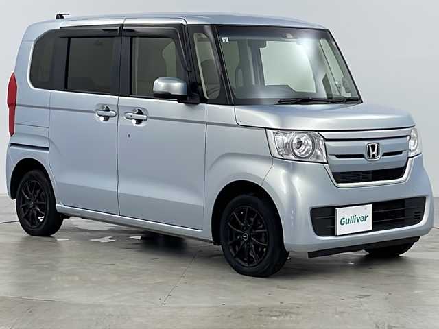 ホンダ Ｎ ＢＯＸ G EX ホンダセンシング 道央・札幌 2019(平31)年 4.5万km モーニングミストブルーM ・純正ナビ（CD＆DVD＆SD＆BT＆USB＆Aｐｐlecarplay）/・バックカメラ/・ホンダセンシング/・衝突被害軽減ブレーキ/・誤発進抑制システム/・後方誤発進抑制/・近距離衝突軽減/・路外逸脱抑制機能/・車線逸脱防止/・先行車発進告知/・標識認識/・プッシュスタート/・片側パワースライドドア/・純正フロアマット/・電格ミラー/・前方ドライブレコーダー/・前席シートヒーター/・ナノイー/・スマートキー/・スチール冬タイヤ積込