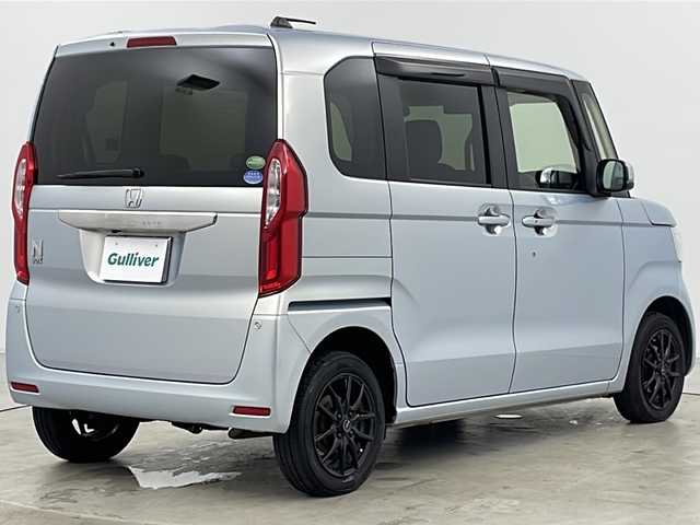 ホンダ Ｎ ＢＯＸ G EX ホンダセンシング 道央・札幌 2019(平31)年 4.5万km モーニングミストブルーM ・純正ナビ（CD＆DVD＆SD＆BT＆USB＆Aｐｐlecarplay）/・バックカメラ/・ホンダセンシング/・衝突被害軽減ブレーキ/・誤発進抑制システム/・後方誤発進抑制/・近距離衝突軽減/・路外逸脱抑制機能/・車線逸脱防止/・先行車発進告知/・標識認識/・プッシュスタート/・片側パワースライドドア/・純正フロアマット/・電格ミラー/・前方ドライブレコーダー/・前席シートヒーター/・ナノイー/・スマートキー/・スチール冬タイヤ積込