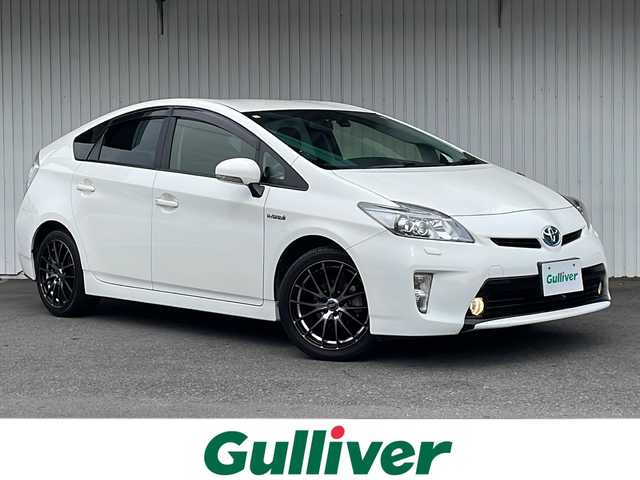 トヨタ プリウス G ツーリングセレクション 長野県 2015(平27)年 3.1万km スーパーホワイトⅡ 純正ナビフルセグTV/バックカメラ/フロントカメラ/ハーフレザーシート/スマートキー/クルーズコントロール/純正17インチアルミ/パワーシート/スマートキー/LEDヘッドライト/スペアキー