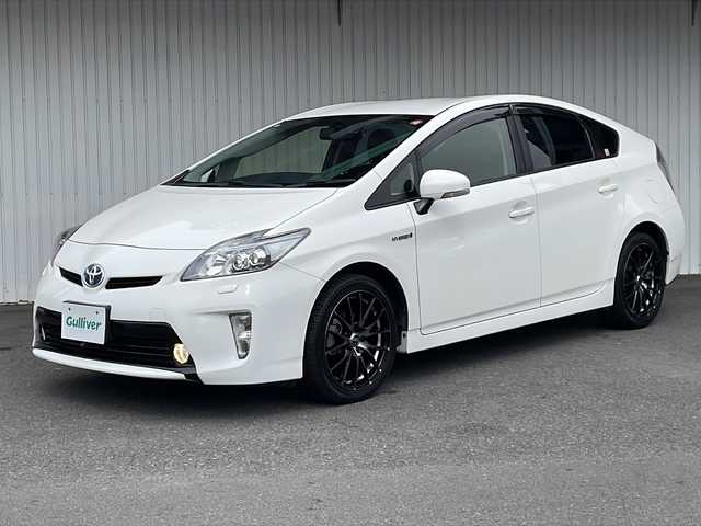 トヨタ プリウス G ツーリングセレクション 長野県 2015(平27)年 3.1万km スーパーホワイトⅡ 純正ナビフルセグTV/バックカメラ/フロントカメラ/ハーフレザーシート/スマートキー/クルーズコントロール/純正17インチアルミ/パワーシート/スマートキー/LEDヘッドライト/スペアキー