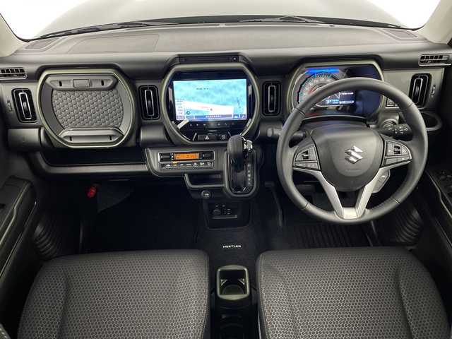 スズキ ハスラー タフワイルド 鹿児島県 2024(令6)年 0.2万km クールカーキPM 純正メーカーオプションナビ/CD/DVD/BT/フルセグ/全方位カメラ/シートヒーター/オートライト/コーナーセンサー/ステアリングスイッチ/純正フロアマット/シートバックテーブル/LEDヘッドライト/スマートキー/プッシュスタート