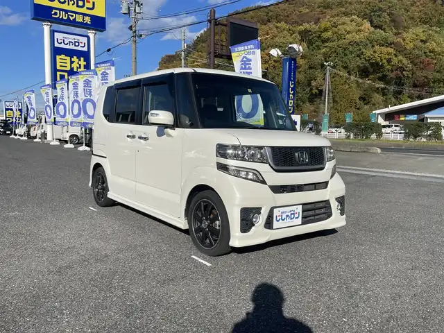 ホンダ Ｎ ＢＯＸ モデューロ X G ターボP 山形県 2014(平26)年 7.2万km プレミアムホワイトパール (株)IDOMが運営する【じしゃロン山形店】の自社ローン専用車両になります。/こちらは現金またはオートローンご利用時の価格です。/自社ローンご希望の方は別途その旨お申付け下さい。/社外SDナビ/（CD/DVD/BT/TV）/バックカメラ/両側パワースライドドア/ETC/クルーズコントロール/パドルシフト/スマートキー/プッシュスタートキー/ウィンカーミラー/ドアバイザー