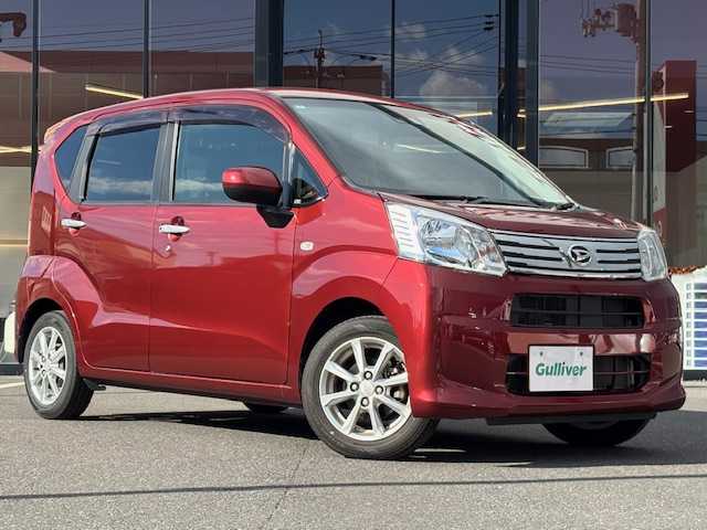 ダイハツ ムーヴ X リミテッド SAⅢ 宮城県 2019(令1)年 3.3万km ファイアークォーツレッドM 登録時走行距離32148km/純正SDナビ/AM・FM・Bluetooth・CD・DVD・TV/横滑り防止装置/衝突軽減システム/ヘッドライトイベライザー/バックカメラ/プッシュスタート/ステアリングリモコン/PWRモードスイッチ/電動格納ミラー/コーナーセンサー/シートヒーター/純正フロアマット/純正ドアバイザー/オートライト/純正アルミホイール