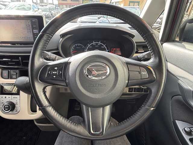 ダイハツ ムーヴ X リミテッド SAⅢ 宮城県 2019(令1)年 3.3万km ファイアークォーツレッドM 登録時走行距離32148km/純正SDナビ/AM・FM・Bluetooth・CD・DVD・TV/横滑り防止装置/衝突軽減システム/ヘッドライトイベライザー/バックカメラ/プッシュスタート/ステアリングリモコン/PWRモードスイッチ/電動格納ミラー/コーナーセンサー/シートヒーター/純正フロアマット/純正ドアバイザー/オートライト/純正アルミホイール