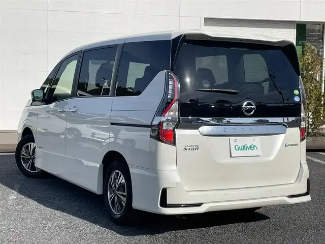 日産 セレナ e－パワー ハイウェイスター V 千葉県 2020(令2)年 1.9万km ブリリアントホワイトパール 両側パワースライドドア/社外フリップダウン/純正ナビ（MM319D-W）/　CD/DVD/Bluetooth/フルセグ/全方位カメラ/前方ドラレコ（DJ4-D）/ビルトインETC/前後コーナーセンサー/衝突軽減ブレーキ/LEDオートライト/レーンキープアシスト/クルコン