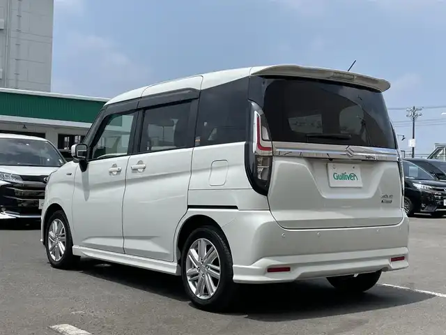 スズキ ソリオ HV MZ 東京都 2022(令4)年 2.7万km ピュアホワイトP 純正ナビ/バックモニター/デュアルカメラブレーキサポート/車線逸脱警報機能/パーキングソナー/シートヒーター/アダプティブクルーズ/両側電動ドア/横滑り防止措置/ETC/ステアリングスイッチ