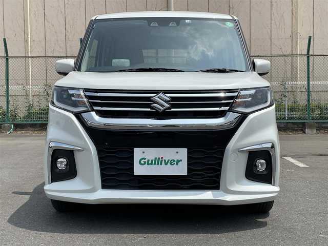スズキ ソリオ HV MZ 東京都 2022(令4)年 2.7万km ピュアホワイトP 純正ナビ/バックモニター/デュアルカメラブレーキサポート/車線逸脱警報機能/パーキングソナー/シートヒーター/アダプティブクルーズ/両側電動ドア/横滑り防止措置/ETC/ステアリングスイッチ