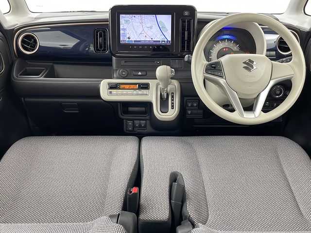 スズキ ワゴンＲ スマイル HYBRID X 道央・札幌 2022(令4)年 0.8万km フェニックスレッドパール/ブルーイッシュブラックパール ・純正ナビ&CD&DVD&BT&USB&AppleCarplay&AndroidAuto/・全方位モニター/・両側パワースライドドア/・スズキセーフティサポート/・デュアルカメラブレーキサポート/・誤発進抑制機能/・後退時ブレーキサポート/・後方誤発進抑制機能/・リヤパーキングセンサー/・車線逸脱警報機能/・ふらつき警報機能/・先行車発進お知らせ機能/・エマージェンシーストップシグナル/・ヒルホールドコントロール/・アイドリングストップシステム/・横滑り防止装置/・電動格納ミラー/・プッシュスタート/・4WD/・LEDヘッドランプ/・フォグランプ/・オートライト/・オートライト/・スマートキー