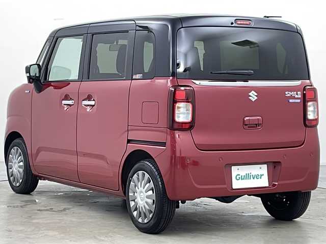 スズキ ワゴンＲ スマイル HYBRID X 道央・札幌 2022(令4)年 0.8万km フェニックスレッドパール/ブルーイッシュブラックパール ・純正ナビ&CD&DVD&BT&USB&AppleCarplay&AndroidAuto/・全方位モニター/・両側パワースライドドア/・スズキセーフティサポート/・デュアルカメラブレーキサポート/・誤発進抑制機能/・後退時ブレーキサポート/・後方誤発進抑制機能/・リヤパーキングセンサー/・車線逸脱警報機能/・ふらつき警報機能/・先行車発進お知らせ機能/・エマージェンシーストップシグナル/・ヒルホールドコントロール/・アイドリングストップシステム/・横滑り防止装置/・電動格納ミラー/・プッシュスタート/・4WD/・LEDヘッドランプ/・フォグランプ/・オートライト/・オートライト/・スマートキー