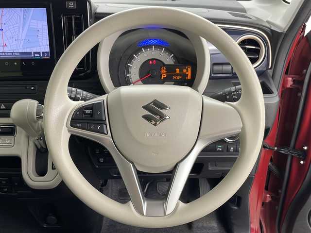 スズキ ワゴンＲ スマイル HYBRID X 道央・札幌 2022(令4)年 0.8万km フェニックスレッドパール/ブルーイッシュブラックパール ・純正ナビ&CD&DVD&BT&USB&AppleCarplay&AndroidAuto/・全方位モニター/・両側パワースライドドア/・スズキセーフティサポート/・デュアルカメラブレーキサポート/・誤発進抑制機能/・後退時ブレーキサポート/・後方誤発進抑制機能/・リヤパーキングセンサー/・車線逸脱警報機能/・ふらつき警報機能/・先行車発進お知らせ機能/・エマージェンシーストップシグナル/・ヒルホールドコントロール/・アイドリングストップシステム/・横滑り防止装置/・電動格納ミラー/・プッシュスタート/・4WD/・LEDヘッドランプ/・フォグランプ/・オートライト/・オートライト/・スマートキー