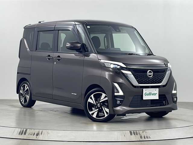 日産 ルークス HWS Gターボ プロパイロットED 埼玉県 2021(令3)年 4.5万km アッシュブラウンM 純正９インチナビ　/アラウンドビューモニター　/プロパイロット　/両側パワースライドドア　/純正前後ドライブレコーダー　/電動パーキング　/ＥＴＣ　/サーキュレーター　/オートＬＥＤライト　/フルセグＴＶ