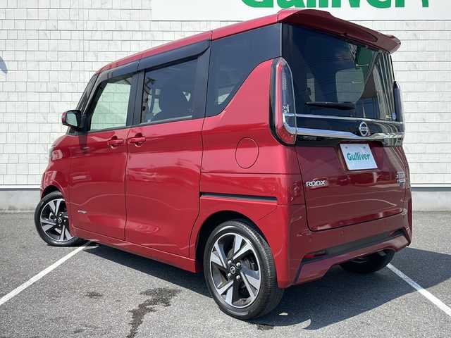 日産 ルークス HWS Gターボ プロパイロットED 栃木県 2021(令3)年 4.2万km スパークリングレッドM 純正SDナビ/Bluetooth CD DVD/TV ワンセグ/アラウンドビューモニター/プロパイロット/ブレーキホールド/両側パワースライドドア/ハンズフリーオートスライドドア/ドライブレコーダー/ETC/純正フロアマット/LEDヘッドライト/オートライト/コーナーセンサー/レーンキープアシスト/盗難防止装置/衝突被害軽減システム/取扱説明書
