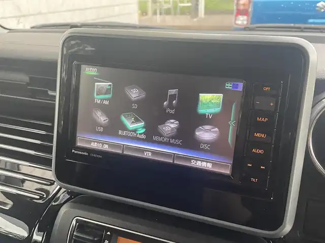 スズキ スペーシア カスタム HYBRID XS 栃木県 2018(平30)年 14万km ブルーイッシュブラックパール3 (株)IDOMが運営する【じしゃロン宇都宮店】の自社ローン専用車両になります。こちらは現金またはオートローンご利用時の価格です。自社ローンご希望の方は別途その旨お申付け下さい/純正ナビ/両側パワースライドドア/フルセグ/Ｂｌｕｅｔｏｏｔｈ/ハーフレザーシート/シートヒーター/スマートキー/スペアキー/ＬＥＤヘッドライト/フォグライト/オートライト/衝突軽減ブレーキ/ETC