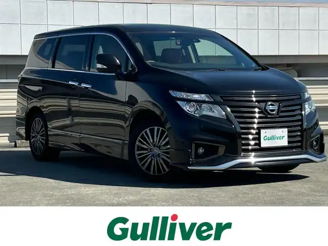 日産 エルグランド 250HWS Sジェットブラック アーバンクロム 静岡県 2020(令2)年 3.4万km ファントムブラック 純正10インチナビ/フルセグTV/両側パワスラ/Bモニター/フリップダウンモニター/前ドラレコ/LEDヘッドライト/ETC/レザーシート/WAC/デュアルエアコン/電動リアゲート/純正18AW