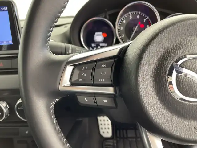 マツダ ロードスター ＲＦ S 鹿児島県 2022(令4)年 1万km マシーングレープレミアムM １オーナー　/メーカーナビ　/（Ｂｌｕｅｔｏｏｔｈ/フルセグＴＶ/DVD/CD)　/ブラインドスポットモニター　/革巻きステアリング　/前方ドライブレコーダー　/シートヒーター　/クルーズコントロール　/コーナーセンサー　/電動オープン/プッシュスタートボタン/保証書/取扱説明書/スマートキー/スペアキー1本
