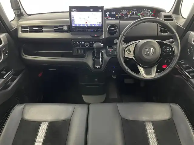 ホンダ Ｎ ＢＯＸ カスタム L ターボ スタイル+ブラック 愛知県 2023(令5)年 3.1万km プラチナホワイトパール 純正９型ナビ　シートヒーター　禁煙車　フルセグＴＶ　カープレイ　バックカメラ　ハーフレザー　両側パワスラ　前後ドラレコ　ホンダセンシング　衝突軽減　追従クルコン　パドルシフト　コーナーセンサー　ＬＥＤオートライト　フォグランプ　ETC　電動パーキング　リアロールシェード