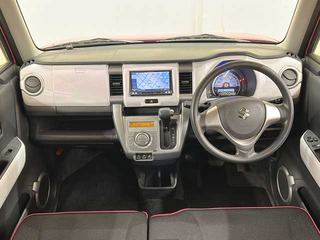 スズキ ハスラー G 道央・札幌 2014(平26)年 11.5万km キャンディピンクメタリック/ホワイト2トーンルーフ /社外ナビ/（フルセグTV/DVD/CD/BT/AM/FM）//衝突軽減ブレーキ//横滑り防止装置//ダウンヒルアシストコントロール//アイドリングストップ//電動格納ミラー//ドアバイザー//夏タイヤ車載