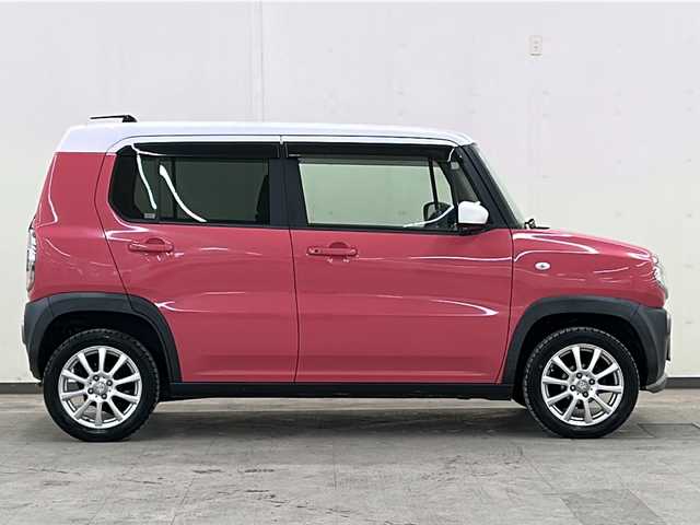 スズキ ハスラー G 道央・札幌 2014(平26)年 11.5万km キャンディピンクメタリック/ホワイト2トーンルーフ /社外ナビ/（フルセグTV/DVD/CD/BT/AM/FM）//衝突軽減ブレーキ//横滑り防止装置//ダウンヒルアシストコントロール//アイドリングストップ//電動格納ミラー//ドアバイザー//夏タイヤ車載