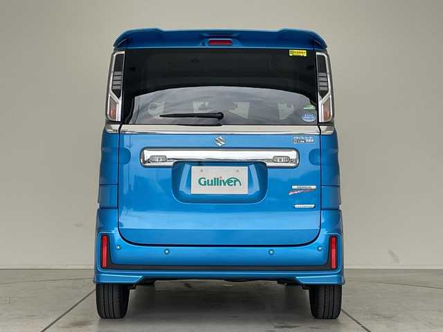 スズキ スペーシア カスタム HYBRID XS ターボ 愛知県 2017(平29)年 1.5万km ブリスクブルーM スズキセーフティサポート/純正8型ナビ/全方位カメラ/両側パワースライドドア/クルーズコントロール/シートヒーター/バックカメラ/ヘッドアップディスプレイ/コーナーセンサー/純正アルミホイール/LEDヘッドライト/オートマチックハイビーム/ドライブレコーダー/ETC/衝突軽減システム/フルセグ/CD DVD/Bluetooth/ステアリングスイッチ/スマートキー/プッシュスタート