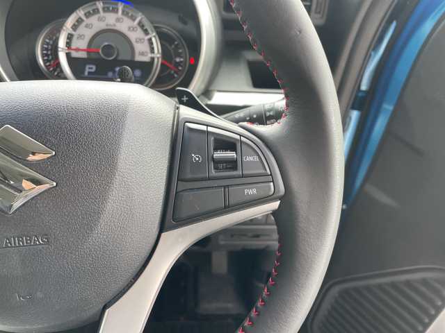 スズキ スペーシア カスタム HYBRID XS ターボ 愛知県 2017(平29)年 1.5万km ブリスクブルーM スズキセーフティサポート/純正8型ナビ/全方位カメラ/両側パワースライドドア/クルーズコントロール/シートヒーター/バックカメラ/ヘッドアップディスプレイ/コーナーセンサー/純正アルミホイール/LEDヘッドライト/オートマチックハイビーム/ドライブレコーダー/ETC/衝突軽減システム/フルセグ/CD DVD/Bluetooth/ステアリングスイッチ/スマートキー/プッシュスタート