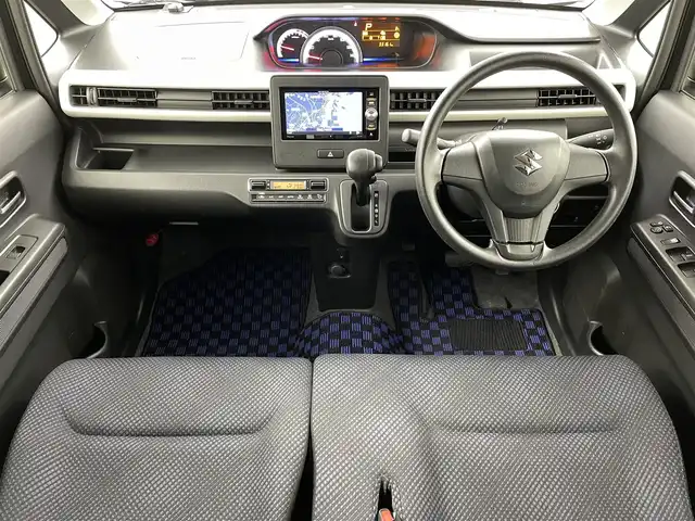 スズキ ワゴンＲ HYBRID FX 福島県 2018(平30)年 3.4万km ブルーイッシュブラックパール3 スズキセーフティサポート/・デュアルカメラブレーキサポート/・先行車発進お知らせ機能/・誤発進抑制機能/・ふらつき警報/ディーラーOPナビ（AVIC-RW802）/・フルセグTV/・BT.CD/DVD.USBAM/FM/バックカメラ/シートヒーター（D）/ETC/アイドリングストップ/社外AW/社外フロアマット/ドアバイザー/リモコンキー/ヘッドライトレベライザー/スペアキー有
