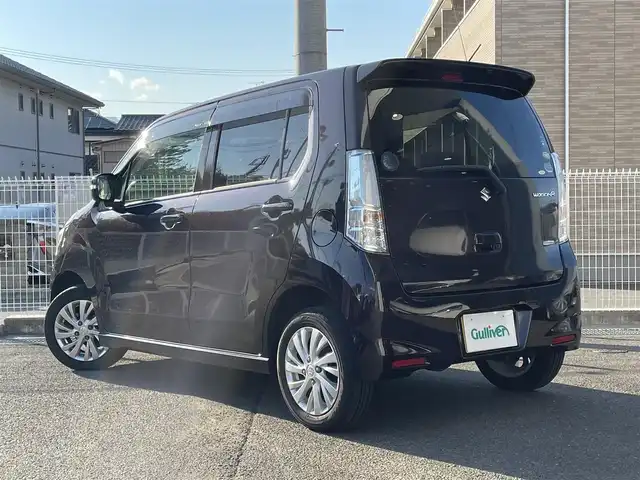 スズキ ワゴンＲ FZ 福島県 2016(平28)年 4.7万km ムーンライトバイオレットPM ワンオーナー/4WD/純正CDオーディオ/純正14インチAW/(社外AW＋冬タイヤ積込)/レーダーブレーキサポート/アイドリングストップ/ステアリングリモコン/シートヒーター/プッシュスタート/ドアバイザー/フロアマット