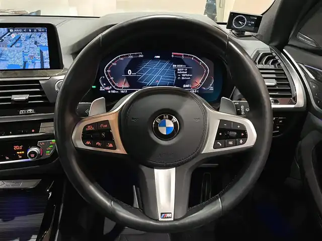 ＢＭＷ Ｘ３ xDrive20d Mスポーツ 道央・札幌 2021(令3)年 2.1万km サファイアブラックP メタリックペイント/セレクトパッケージ/　・電動パノラマガラスサンルーフ/　・リヤ・サイドウインドーローラーブラインド/　・harman/kardonサラウンド/ハイラインパッケージ/　・ヴァーネスカレザーシート/　・リヤシートヒーティング/　・ランバーサポート/　・ポプラグレーファインウッドインテリアトリム/アンビエントライト/アクティブベンチレーションシート/OP20インチアロイホイール/純正HDDナビ/フルセグTV/USB/Bluetooth/360°カメラ/PDC/ドライビングアシストプラス/パーキングアシストプラス/パワーテールゲート