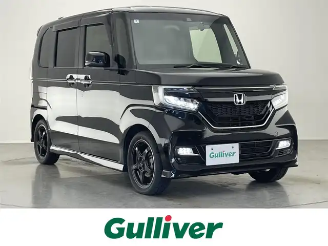 ホンダ Ｎ ＢＯＸ カスタム G L ターボ ホンダセンシング 愛知県 2018(平30)年 8.9万km クリスタルブラックパール 純正8インチナビ/ホンダセンシング/パドルシフト/黒革ハーフレザーシート/バックカメラ/両側パワースライドドア/レーダークルーズコントロール/前後ドライブレコーダー/ETC/LEDオートライト/フォグランプ/ターボ/フルセグTV/DVD/カーテンエアバック/純正フロアマット/禁煙車