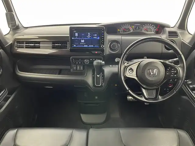 ホンダ Ｎ ＢＯＸ カスタム G L ターボ ホンダセンシング 愛知県 2018(平30)年 8.9万km クリスタルブラックパール 純正8インチナビ/ホンダセンシング/パドルシフト/黒革ハーフレザーシート/バックカメラ/両側パワースライドドア/レーダークルーズコントロール/前後ドライブレコーダー/ETC/LEDオートライト/フォグランプ/ターボ/フルセグTV/DVD/カーテンエアバック/純正フロアマット/禁煙車