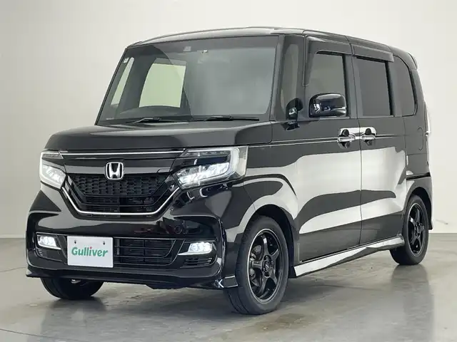 ホンダ Ｎ ＢＯＸ カスタム G L ターボ ホンダセンシング 愛知県 2018(平30)年 8.9万km クリスタルブラックパール 純正8インチナビ/ホンダセンシング/パドルシフト/黒革ハーフレザーシート/バックカメラ/両側パワースライドドア/レーダークルーズコントロール/前後ドライブレコーダー/ETC/LEDオートライト/フォグランプ/ターボ/フルセグTV/DVD/カーテンエアバック/純正フロアマット/禁煙車