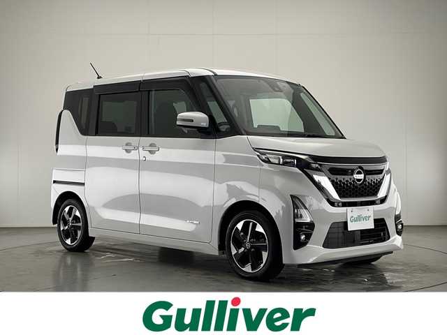 日産 ルークス HWS X プロパイロットED 宮崎県 2021(令3)年 4.9万km ホワイトパール プロパイロット/エマージェンシーブレーキ/車線逸脱防止支援/車線逸脱警報/オートマチックハイビーム/先行車発進告知/コーナーセンサー/純正9インチＳＤナビ/フルセグＴＶ/CD/DVD/Bluetooth/アラウンドビューモニター/両側パワースライドドア/ハンズフリーオートスライドドア/LEDヘッドライト/アイドリングストップ/ナビ一体型ドライブレコーダー/純正14インチAW/オートブレーキホールド機能/ETC/スマートキー×２/保証書