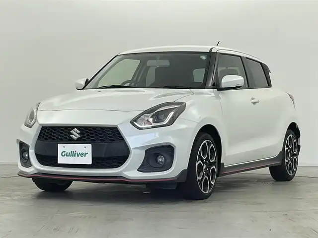 スズキ スイフト スポーツ 群馬県 2019(令1)年 2.9万km ピュアホワイトP 6速マニュアルターボ/Sport専用 フロントシート［Sportロゴ入り］/Sport専用 バンパー＆グリル/Sport専用 サイドアンダースポイラー/社外　パナソニック　ストラーダ　ナビ/・CD/DVD/SD(MSV)/USB/Bluetooth/フルセグTV/シートヒーター /クルーズコントロール/LEDヘッドライト/オートライト /フォグランプ （F/R）/純正17インチAW/ステアリングリモコン/スマートキー /プッシュスタート