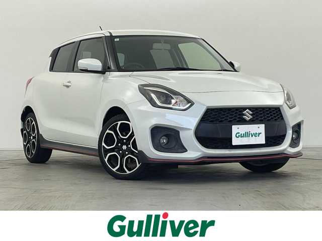 スズキ スイフト スポーツ 群馬県 2019(令1)年 2.9万km ピュアホワイトP 6速マニュアルターボ/Sport専用 フロントシート［Sportロゴ入り］/Sport専用 バンパー＆グリル/Sport専用 サイドアンダースポイラー/社外　パナソニック　ストラーダ　ナビ/・CD/DVD/SD(MSV)/USB/Bluetooth/フルセグTV/シートヒーター /クルーズコントロール/LEDヘッドライト/オートライト /フォグランプ （F/R）/純正17インチAW/ステアリングリモコン/スマートキー /プッシュスタート