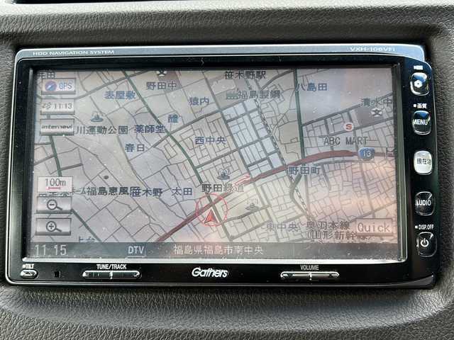 ホンダ フィット シャトル ハイブリッド スマートセレ 福島県 2011(平23)年 11.4万km ホライゾンターコイズパール 純正HDDナビ/（FM/AM|DVD/SD/TV)/横滑り防止装置/盗難防止システム/ABS/バックカメラ/Wエアバッグ/ETC/クルーズコントロール/オートライト/ハーフレザーシート/CVT車/ウィンカーミラー/電動格納ミラー/キセノンライト