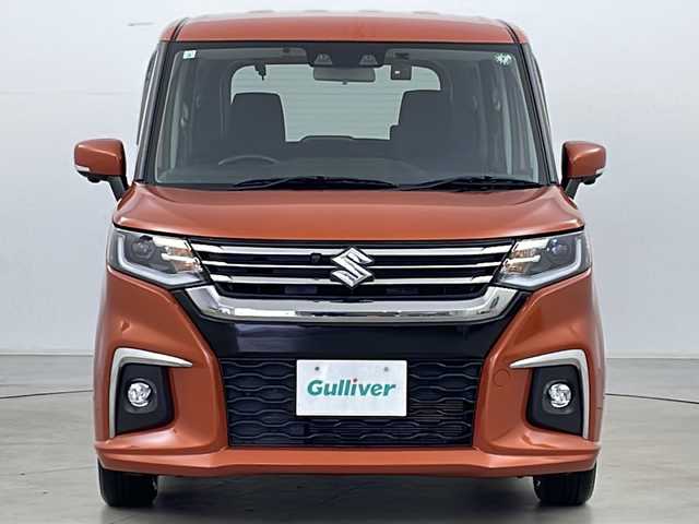 スズキ ソリオ HV MZ 道央・札幌 2021(令3)年 3.6万km フレイムオレンジPM ・4WD/・ワンオーナー/・純正ナビフルセグTV&CD&BT&USB/・全方位カメラ/・両側パワースライドドア/・HUD/・スズキセーフティサポート/・衝突軽減ブレーキ/・誤発進抑制機能/・車線逸脱抑制機能/・リヤクロストラフィックアラート/・前席シートヒーター/・アダプティブクルーズコントロール/・後方コーナーセンサー/・ステアリングスイッチ/・純正エンジンスターター/・純正フロアマット/・社外15インチAW付スタッドレス積込/・オートライト/・LEDヘッドライト/・LEDフォグ/・アイドリングストップ/・プッシュスタート/・ETC/・スマートキー