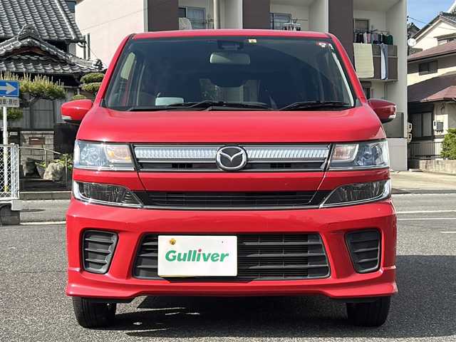 マツダ フレア ハイブリッド XS 愛知県 2018(平30)年 3.8万km 赤 /禁煙車//社外ナビ・フルセグTV//バックカメラ//ETC//デュアルカメラブレーキサポート//車線逸脱警報//横滑り防止装置//HUD//電動格納ミラーウインカー//LEDオートライト//プッシュスタート//純正１４インチアルミ//アイドリングストップ//純正フロアマット//新車保証書/取扱説明書//スペアキー