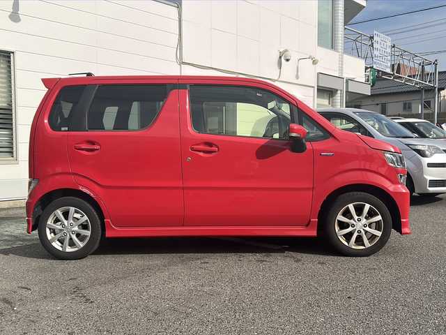 マツダ フレア ハイブリッド XS 愛知県 2018(平30)年 3.8万km 赤 /禁煙車//社外ナビ・フルセグTV//バックカメラ//ETC//デュアルカメラブレーキサポート//車線逸脱警報//横滑り防止装置//HUD//電動格納ミラーウインカー//LEDオートライト//プッシュスタート//純正１４インチアルミ//アイドリングストップ//純正フロアマット//新車保証書/取扱説明書//スペアキー