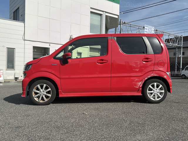 マツダ フレア ハイブリッド XS 愛知県 2018(平30)年 3.8万km 赤 /禁煙車//社外ナビ・フルセグTV//バックカメラ//ETC//デュアルカメラブレーキサポート//車線逸脱警報//横滑り防止装置//HUD//電動格納ミラーウインカー//LEDオートライト//プッシュスタート//純正１４インチアルミ//アイドリングストップ//純正フロアマット//新車保証書/取扱説明書//スペアキー