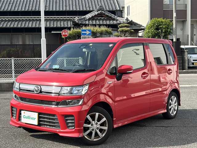 マツダ フレア ハイブリッド XS 愛知県 2018(平30)年 3.8万km 赤 /禁煙車//社外ナビ・フルセグTV//バックカメラ//ETC//デュアルカメラブレーキサポート//車線逸脱警報//横滑り防止装置//HUD//電動格納ミラーウインカー//LEDオートライト//プッシュスタート//純正１４インチアルミ//アイドリングストップ//純正フロアマット//新車保証書/取扱説明書//スペアキー